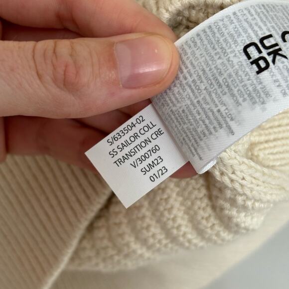 Banana Republic Kina Cotton Sailor Sweater in Transition Cream - Size XS - Picture 8 of 8